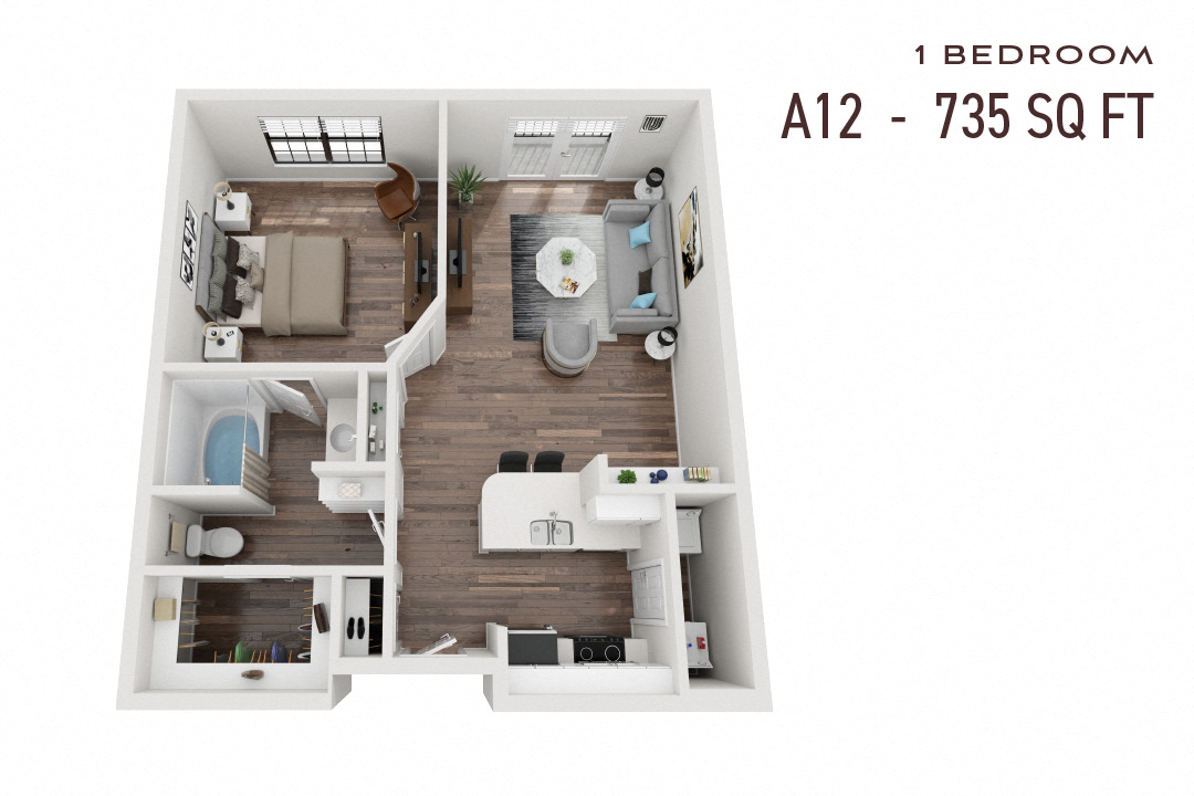 Commons Park West One Bedroom A12